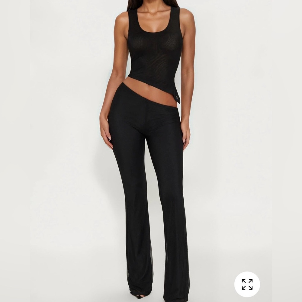 Diana Asymmetrical Mesh Pant Set